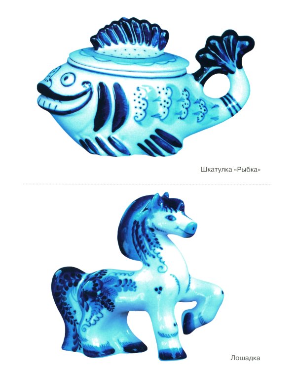 Народное искусство детям. Сказочная гжель. Наглядно-дидактическое пособие. 3-7 лет