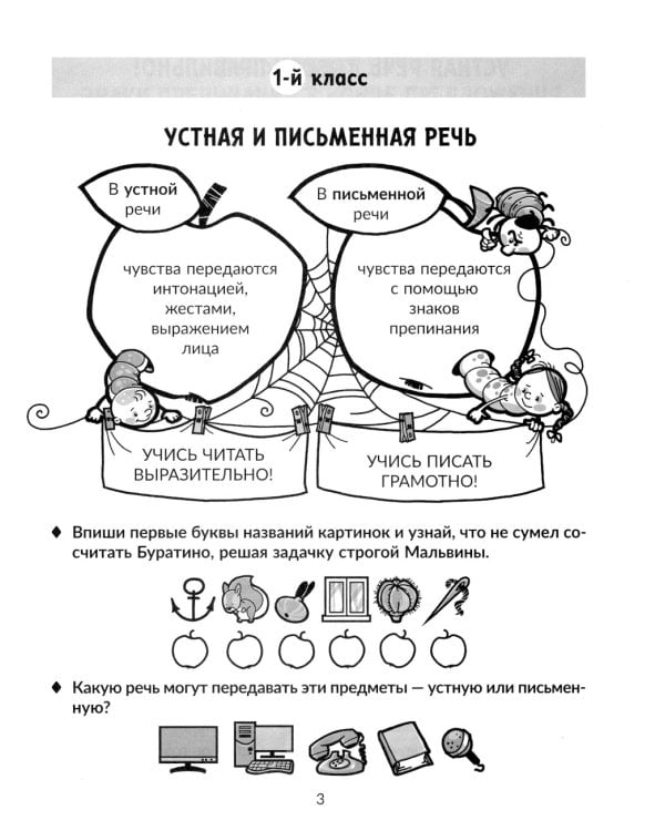 Упражнения для закрепления навыков правильного и быстрого чтения с примерами, подсказками и проверкой скорости чтения. 1-4 кл