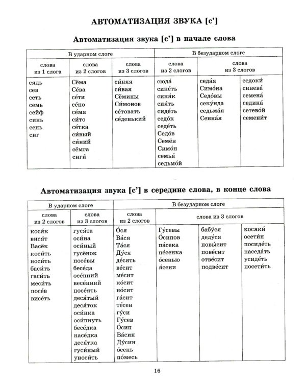 Звуки позднего онтогенеза. Автоматизация звуков [с], [з], [ц],[ш], [ж], [ч'],[щ'], [л], [р] в словах, словосочетаниях, предложениях и двустишиях
