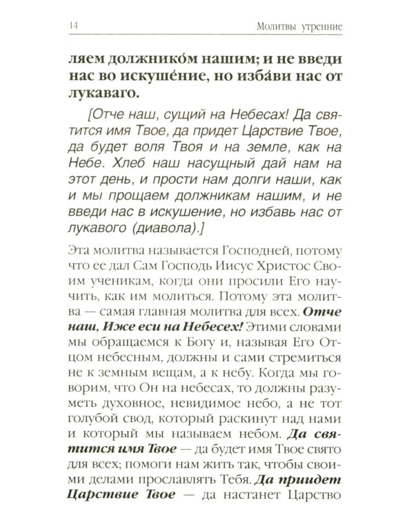 Молитвослов для новоначальных. Перевод и объяснение утренних и вечерних молтв, канонов и правила ко Святому Причащению