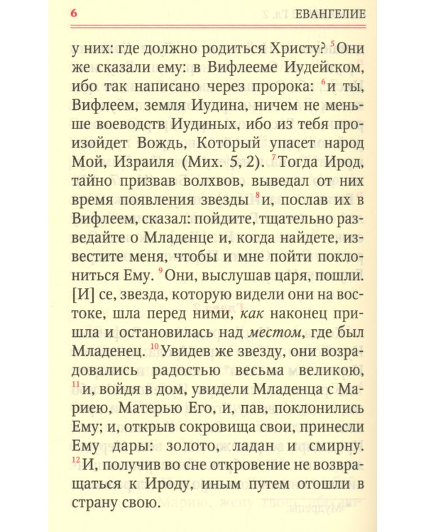 Святое Евангелие (кожаный переплет, золотой обрез)