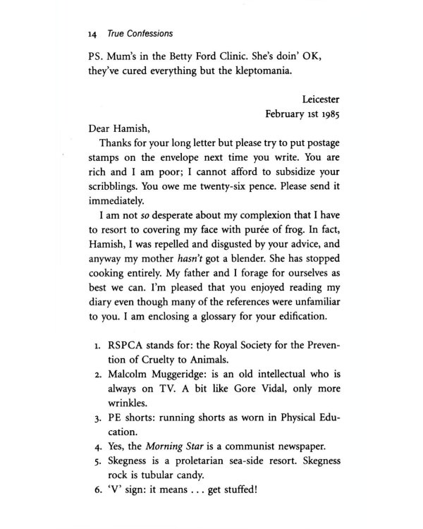 3. Adrian Mole. The True Confessions Of Adrian Albert Mole