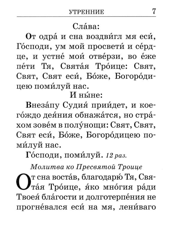 Православный молитвослов крупным шрифтом. (пер.)