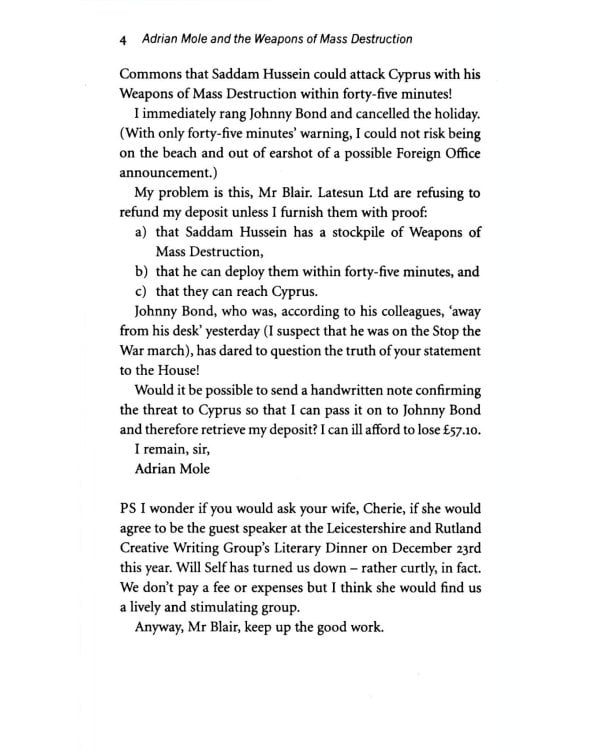 7 Adrian Mole. And The Weapons Of Mass Destruction