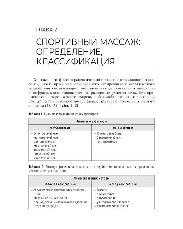Спортивный массаж : учебное пособие