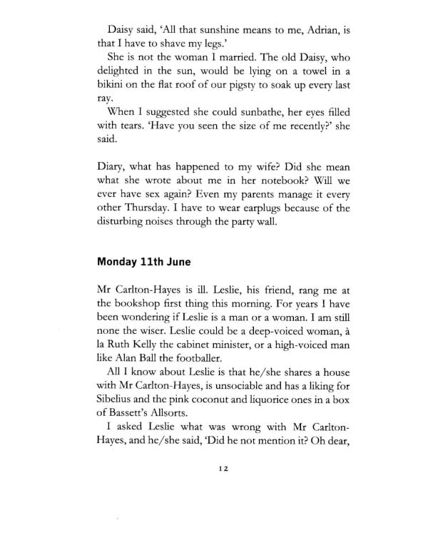 8 Adrian Mole. The Prostrate Years