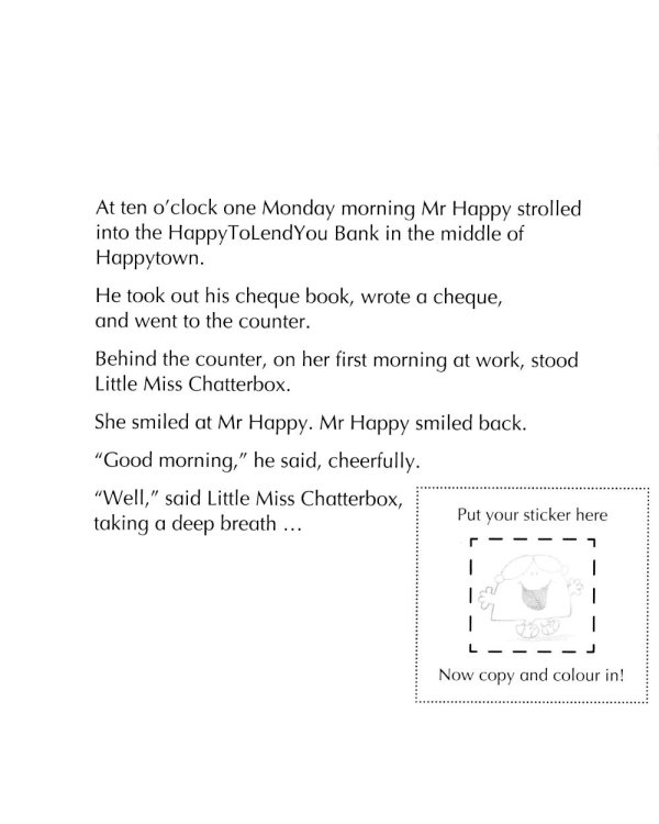 My Little Miss Chatterbox  (Colouring Book With Colourful Stickers)