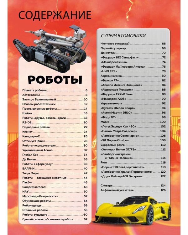 Роботы и суперавтомобили