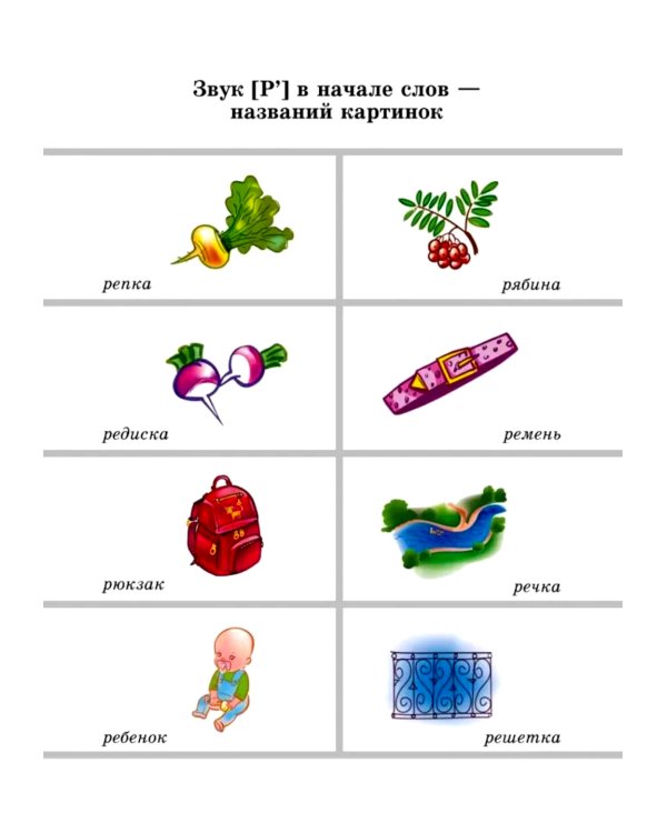 Вводим звуки Р, Рь в речь. Картотека заданий