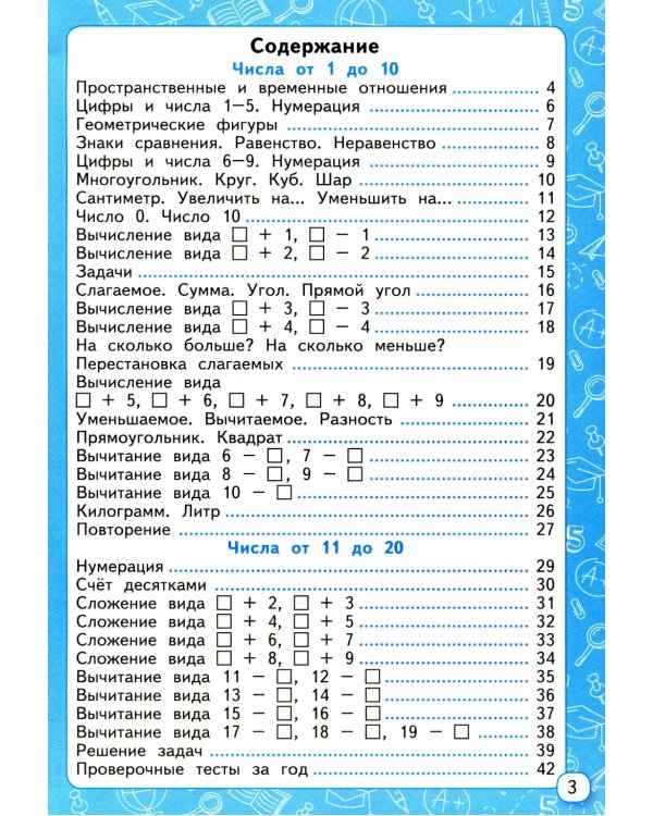 Мини-тесты по математике 1 кл.: к учебнику М.И. Моро и др. "Математика. 1 кл. В 2 ч."