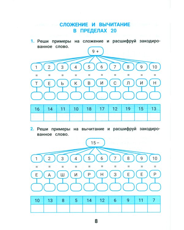 Лучшие задания на сложение и вычитание