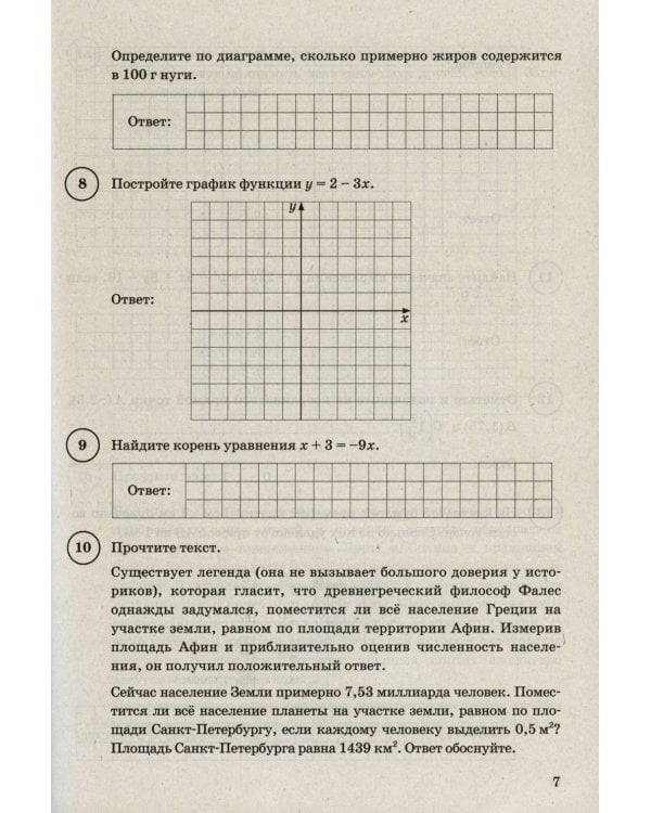 ВПР. Математика. 7 кл. 15 вариантов. Типовые задания. ФГОС