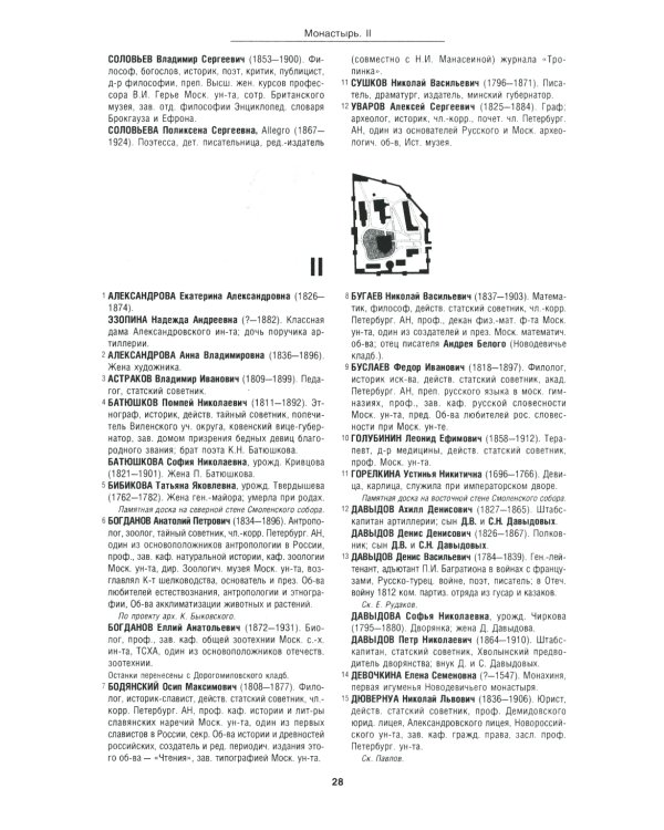 Новодевичий мемориал. Некрополь монастыря и кладбища