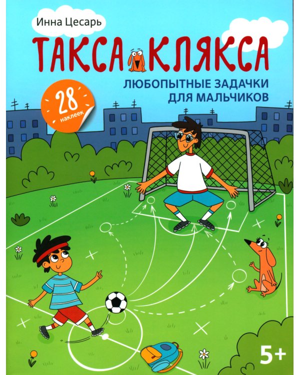 Любопытные задачки для мальчиков. 28 наклеек. 5+