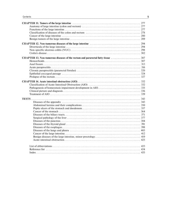 The Course of Faculty (Analitical) Surgery in Pictures, Tables and Schemes