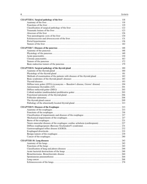 The Course of Faculty (Analitical) Surgery in Pictures, Tables and Schemes