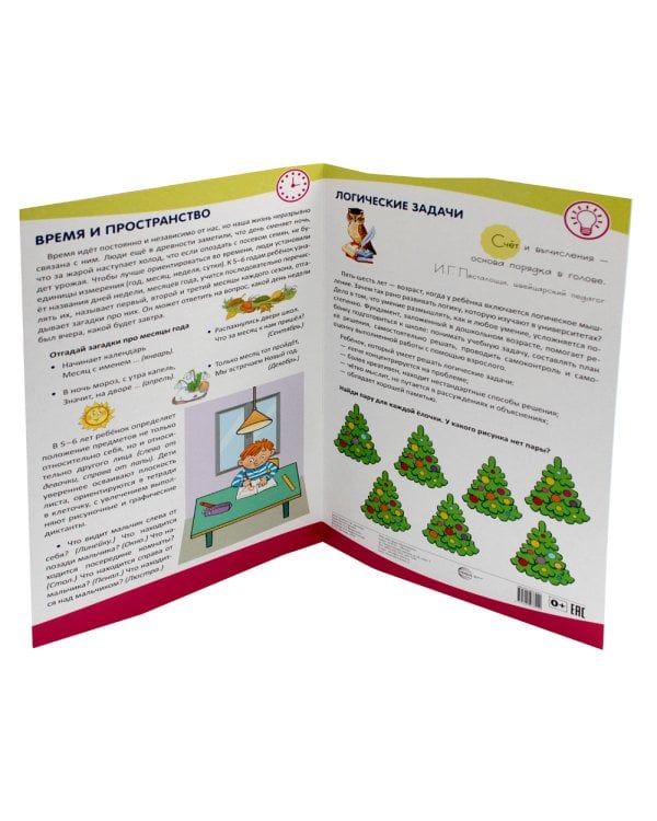 Математическое развитие детей 5-6 лет. Ширмочка информационная