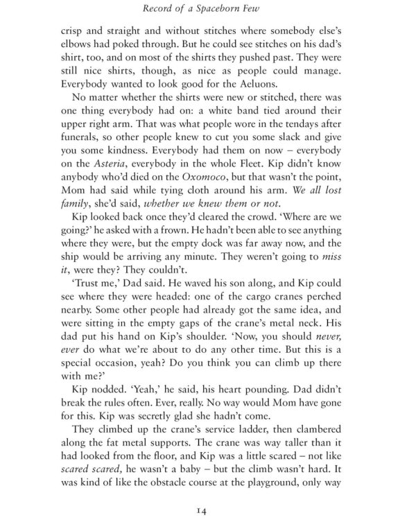 Record of a Spaceborn Few