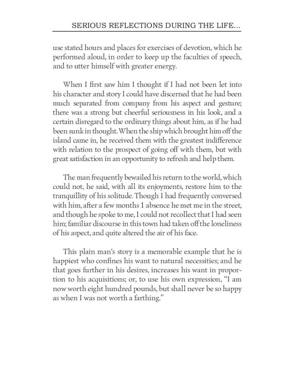 Serious Reflections During the Life and Surprising