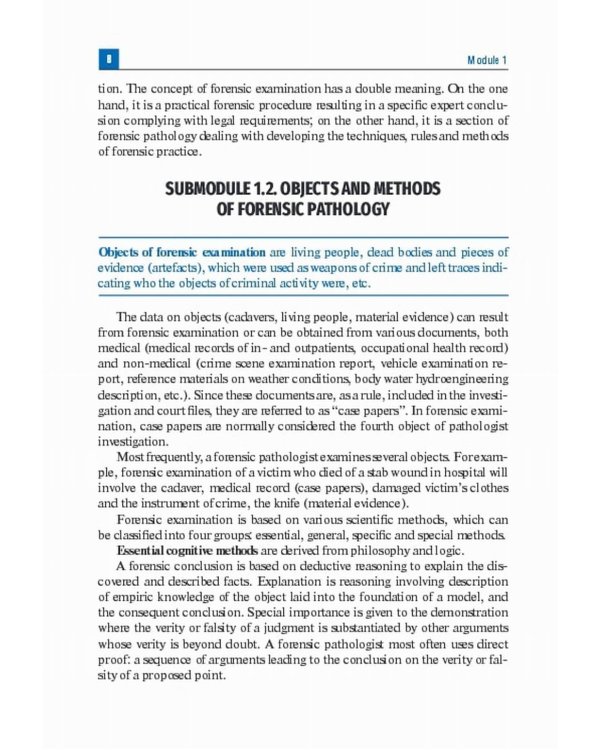 Forensic Medicine. Textbook