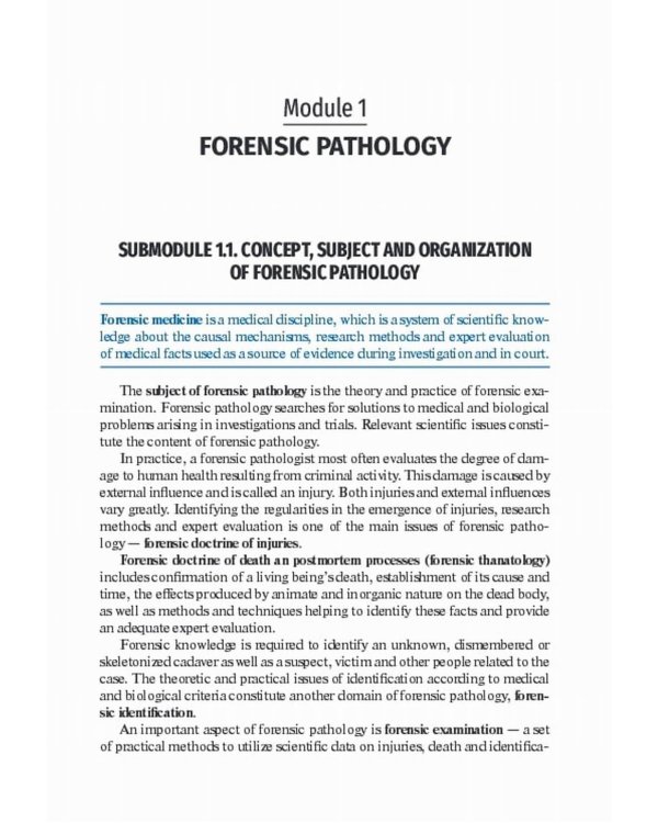 Forensic Medicine. Textbook