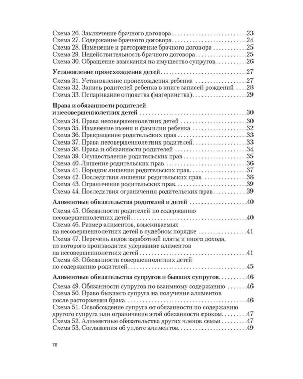 Семейное право в схемах: Учебное пособие