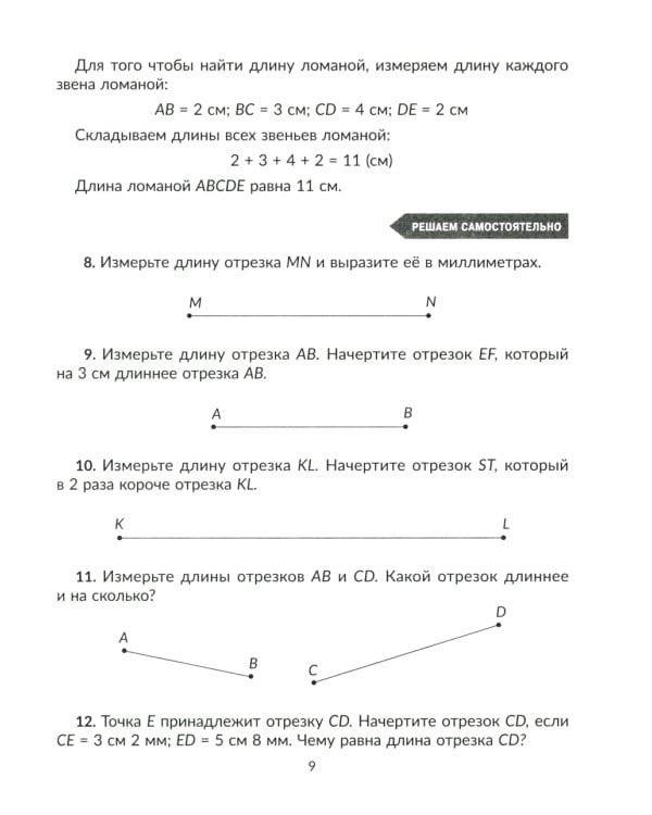 Тренажер по математике. Решаем геометрические задачи, задачи на движение и на совместную работу. 5 кл