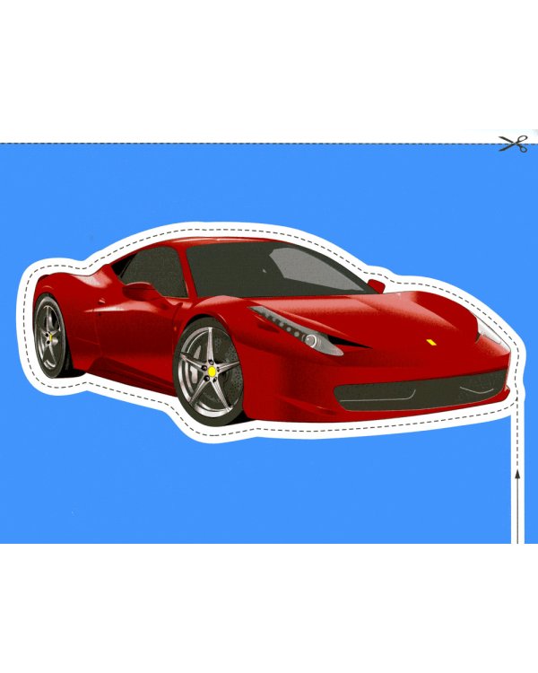 Автомобили 2+. Вырезалки