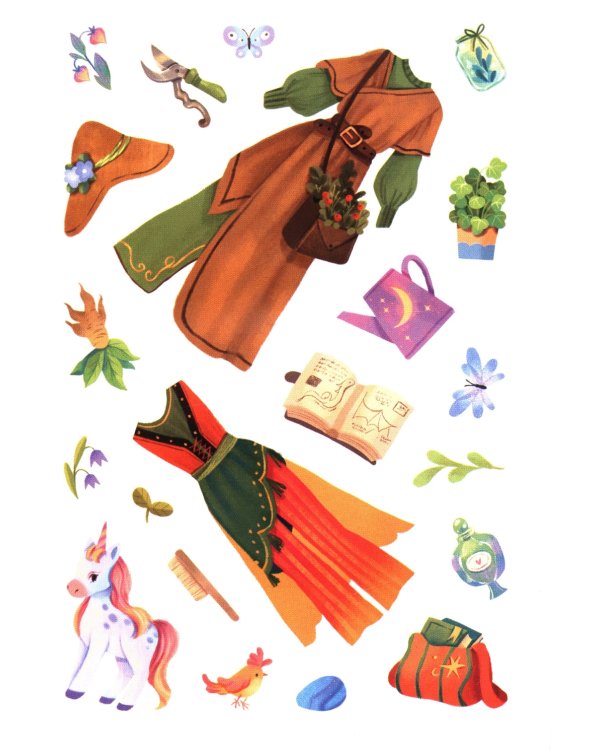 Ведьмочки: книжка с наклейками