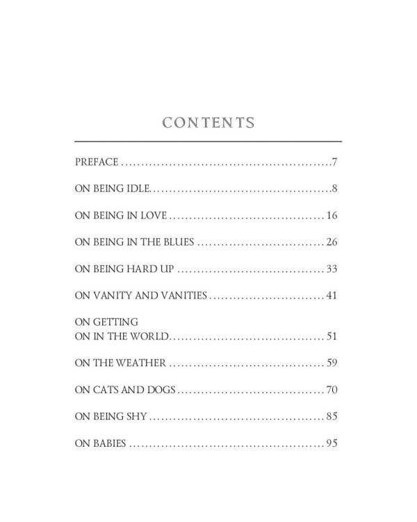 Idle Thoughts of an Idle Fellow 1