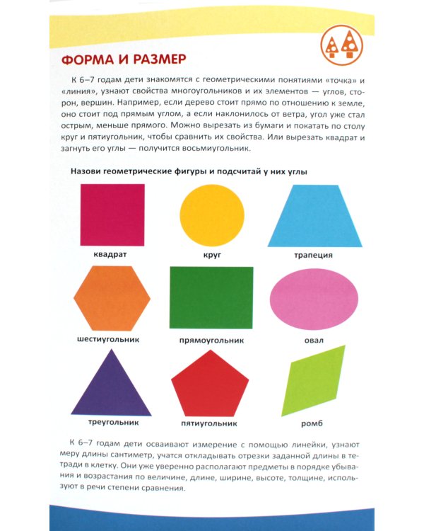 Математическое развитие детей 6-7 лет. Ширмочка информационная