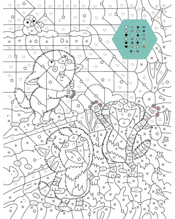 Про Федю, Васю и Тосю: Раскраска по номерам