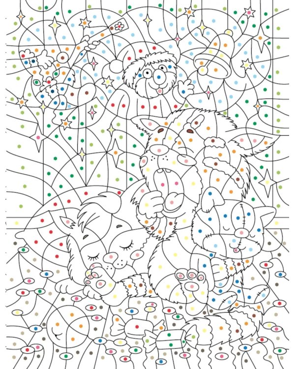 Про Федю, Васю и Тосю: Раскраска по номерам