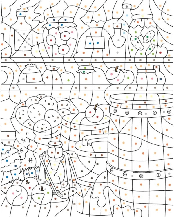 Про Федю, Васю и Тосю: Раскраска по номерам
