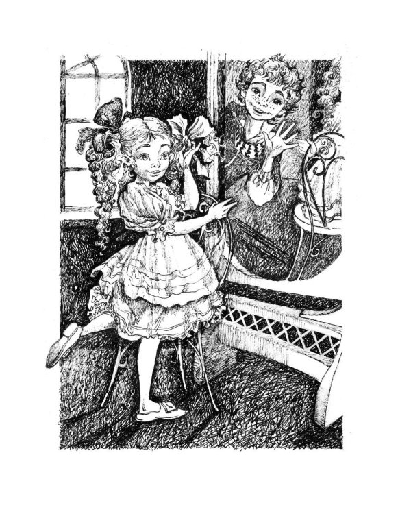 Синие лыжи с белой полосой