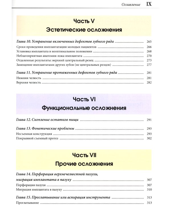 Устранение осложнений имплантологического лечения