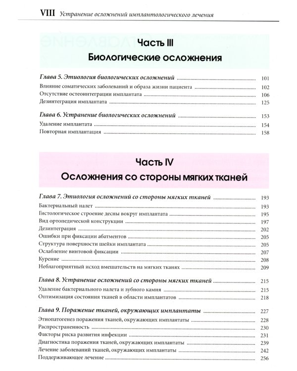 Устранение осложнений имплантологического лечения
