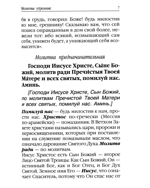 Молитвослов для новоначальных. Перевод и объяснение утренних и вечерних молтв, канонов и правила ко Святому Причащению