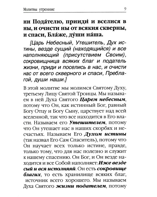 Молитвослов для новоначальных. Перевод и объяснение утренних и вечерних молтв, канонов и правила ко Святому Причащению