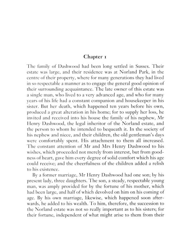 Sense and Sensibility