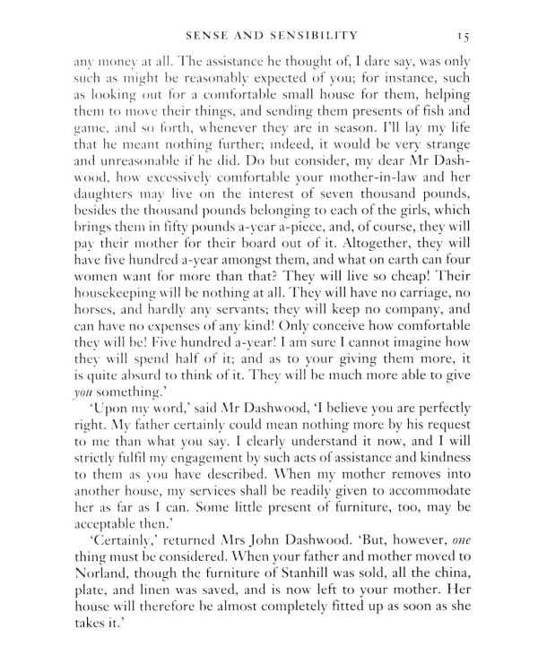 Sense and Sensibility