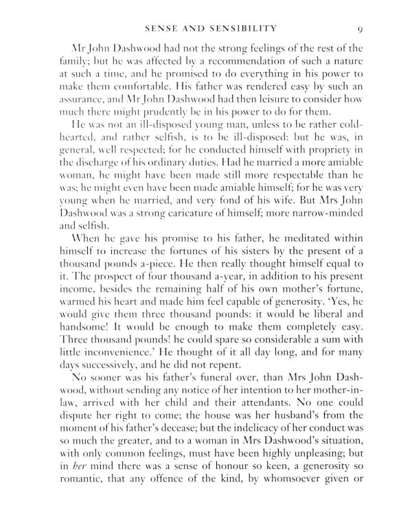 Sense and Sensibility