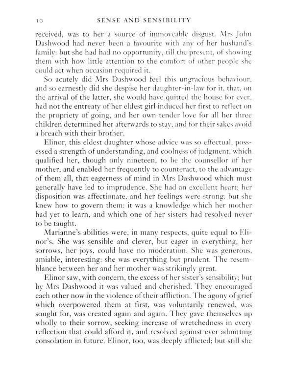 Sense and Sensibility