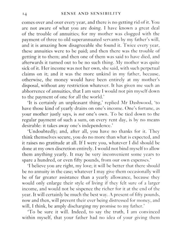 Sense and Sensibility