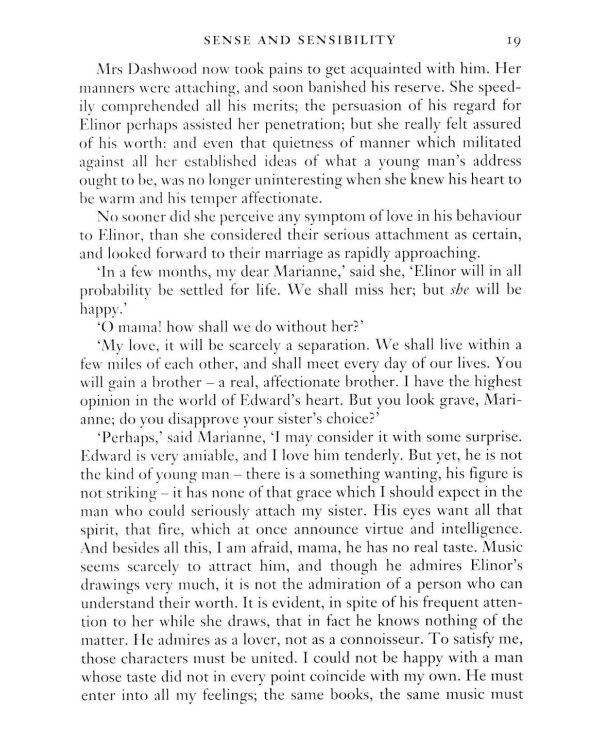 Sense and Sensibility