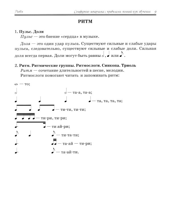 Сольфеджио: шпаргалка с правилами: полный курс обучения. 12-е изд