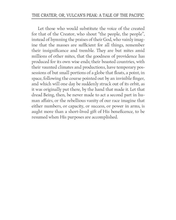 The Crater; or, Vulcan’s Peak: A Tale of the Pacific = Кратер, или Пик вулкана. Т. 22: на англ.яз