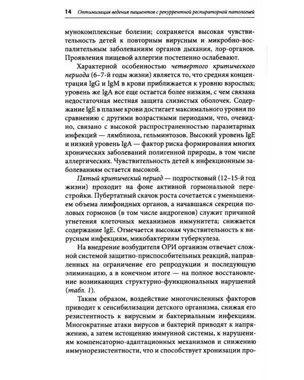 Оптимизация ведения пациентов с рекуррентнойреспираторной патологией в педиатрической практике