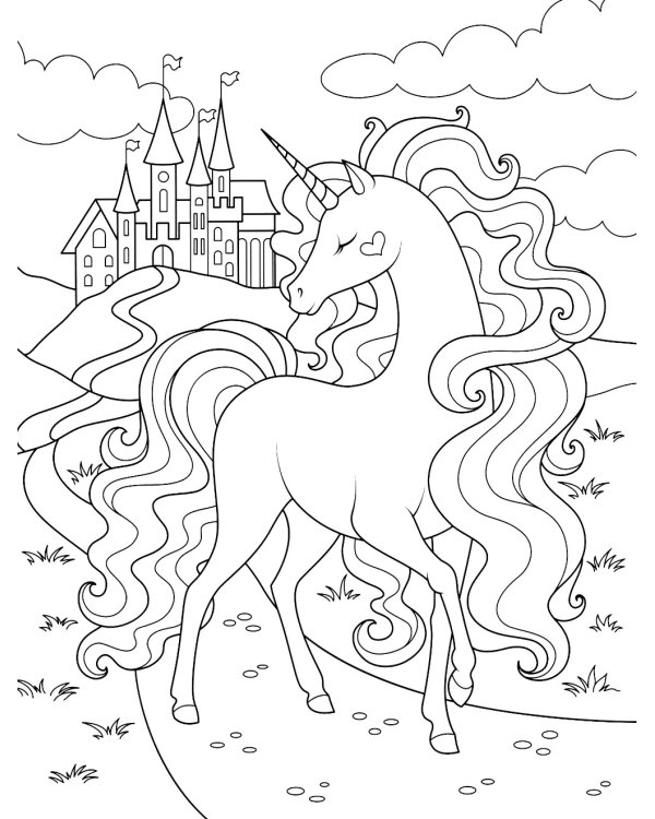 Волшебные единороги: книжка-раскраска