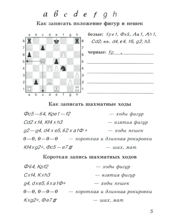 Блокнот шахматенка: прописи